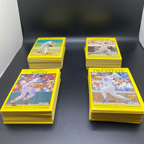 Fleer 1991 (210) Baseball Trading Cards VGC - Picture 2 of 9